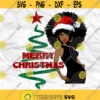 Afro woman Afro SVG Christmas SVG Merry Christmas SVG Christmas lady Printable file Sublimation file File for print File for cuting Design 38