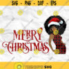 Afro woman Afro SVG Christmas SVG Merry Christmas SVG Christmas lady Printable file Sublimation file File for print File for cuting Design 54
