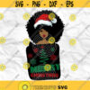 Afro woman Afro SVG Christmas SVG Merry Christmas SVG Christmas lady Printable file Sublimation file File for print File for cuting Design 58