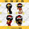 Afro woman Afro SVG Christmas SVG Merry Christmas SVG Christmas lady Printable file Sublimation file File for print File for cuting Design 61