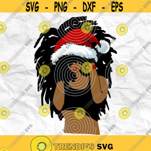 Afro woman Afro SVG Christmas SVG Merry Christmas SVG Christmas lady Printable file Sublimation file File for print File for cuting Design 65