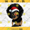 Afro woman Afro SVG Christmas SVG Merry Christmas SVG Christmas lady Printable file Sublimation file File for print File for cuting Design 76