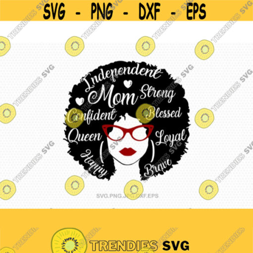 Afro women mama mother svg mother day svg mothers day cutting file for cricut and Silhouette cameo Svg Dxf Png Eps Jpg Design 445