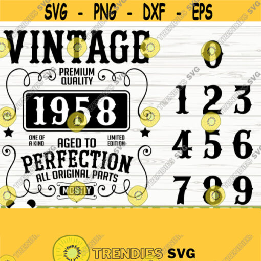 Aged To Perfection Limited Edition Svg 50th Birthday Svg Vintage Birthday Svg Birth Year Svg Fathers Day Svg Whiskey Svg Cricut Svg Design 17