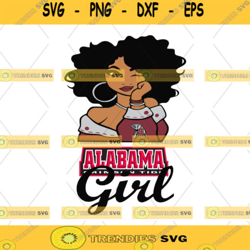 Alabama Crimson Tide Girl Ncaa Svg Girl Ncaa Sport Sport Svg Girl Cut File Silhouette Svg Cutting Files Download Instant BaseBall Svg Football Svg HockeyTeam