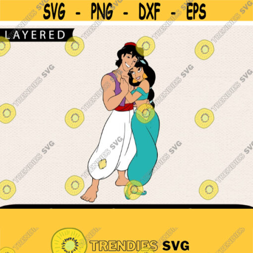 Aladdin And Jasmine Svg Aladdin Svg Jasmine Svg Cricut Svg Disney Svg Love Svg Valentin Svg Valentines Day Svg Svg For Girl Design 185