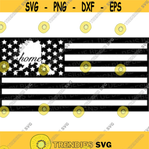 Alaska SVG American Flag Cut File Alaska Home PNG Digital Download for Cricut Great for Stickers T Shirts