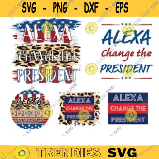 Alexa Change the President Leopard Cheetah PNG Alexa change the president png president png trump png biden png political satire Design 940 copy