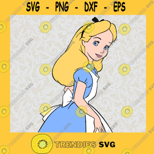 Alice in Wonderland Alice Pose Disney Movie Fairy Tale Fictional Cartoon Characters SVG Digital Files Cut Files For Cricut Instant Download Vector Download Print Files