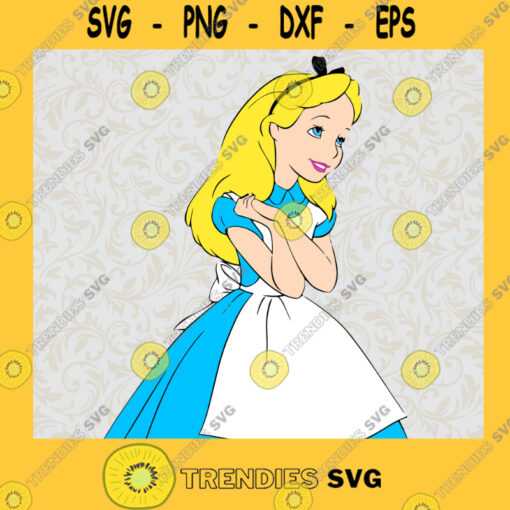 Alice in Wonderland Alice Princess Disney Animated Movie Fairy Tale Fictional Cartoon Characters SVG Digital Files Cut Files For Cricut Instant Download Vector Download Print Files