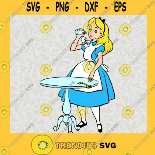 Alice in Wonderland Alice Princess Walt Disney Animated Movie Fairy Tale Fictional Cartoon Characters SVG Digital Files Cut Files For Cricut Instant Download Vector Download Print Files 1