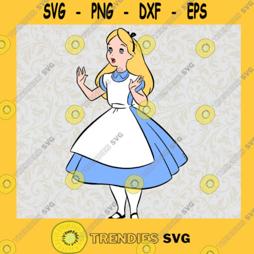 Alice in Wonderland Alice Wow Disney Animated Movie Fairy Tale Fictional Cartoon Characters SVG Digital Files Cut Files For Cricut Instant Download Vector Download Print Files