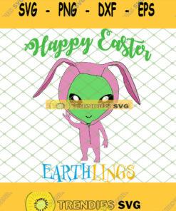 Alien Bunny Costume Happy Easter Earthlings Svg Png Dxf Eps 1 Svg Cut Files Svg Clipart Silhouet