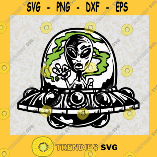 Alien Harvesting Weed Svg Alien Svg Alien Smoking Joint svg Copy Copy