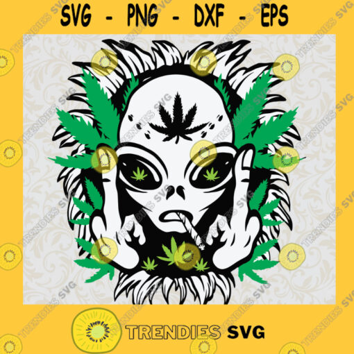 Alien Smoking Weed SVG Alien smoking Bundle Alien 420 Svg