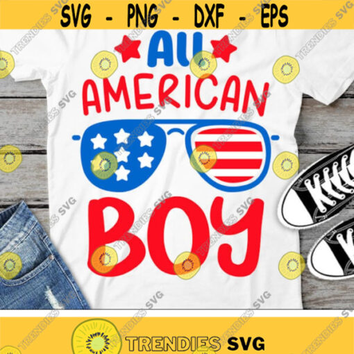 All American Boy Svg 4th of July Svg Patriotic Svg America Svg Dxf Eps Boys Svg USA Svg Sunglasses Svg Silhouette Cricut Cut Files Design 2245 .jpg