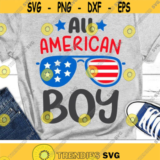 Hot SVG - All American Boy Svg, 4th of July Svg, USA Svg Dxf Eps ...