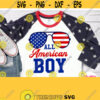 All American Boy Svg American Boy Shirt Svg File Independence Day Svg Patriotic Svg USA Boy Svg for Cricut Silhouette Printable Iron on Design 794