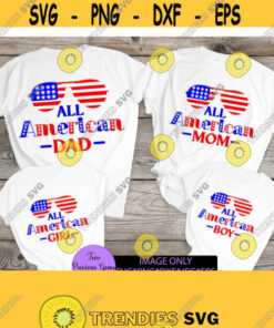All American Family. Matching 4th of July. Family 4th of july. Matching family 4th of july. All american svg.Flag sunglasses svg. Design 887