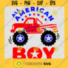 All American boy SVG svg cut file Fourth of July svg 4th of july shirt design Boy fourth of july Truck svg cameo files