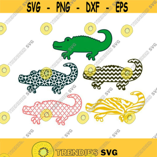 Alligator Flordia Cuttable Design SVG PNG DXF eps Designs Cameo File Silhouette Design 2070