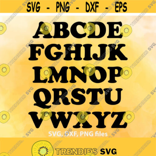 Alphabet SVG File Alphabet DXF Alphabet Cut File ABC clip art Alphabet png Alphabet Cutting Alphabet design Instant download Design 182