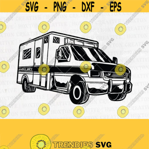 Ambulance Clipart Svg File Rescue Truck Svg Emergency vehicle Svg Medical Vehicle Svg Ambulance Shirt Rescue Svg CutFilesDesign 824