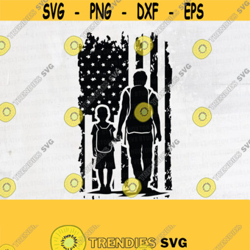 America Like Father Like Son Svg Daddy Son Svg Papa and Grandson Svg Father And Son Svg Daddy Svg Son Svg Silhouette Cut FileDesign 393