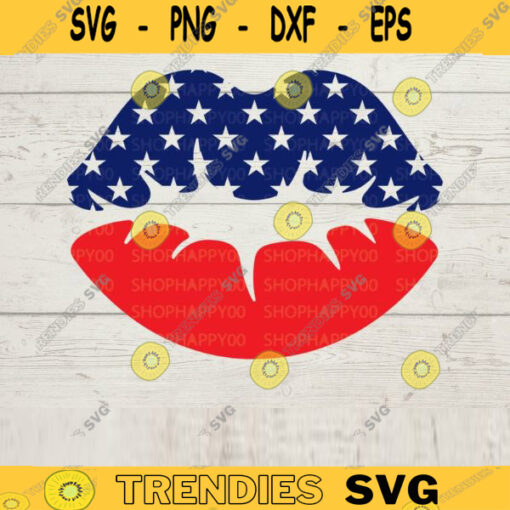 America kiss SVG 4th of July Svg American flag svg American svg Lips Kiss svg Memorial day American flag svg Patriotic svg 688 copy