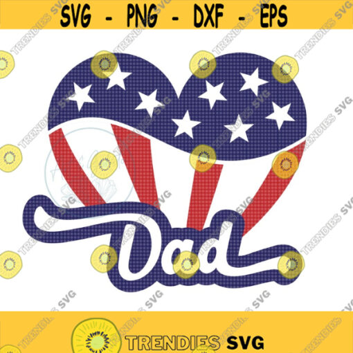 American Dad SVG All American Dad Svg 4th of July Svg America Svg American Heart Svg USA Svg US Heart Flag Svg Proud American Shirt Design 75