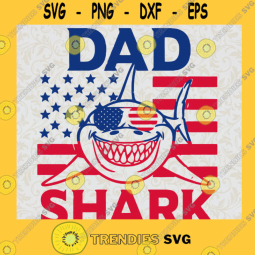American Dad Svg Dad Shark Svg Baby Shark Do Do Do Svg American Flag Svg