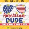 American Dude SVG Cut File Clip art Commercial use Instant Download Silhouette 4th of July SVG Independence Day Design 1006