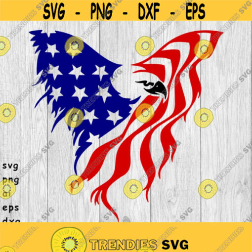 American Flag Eagle Flag Fourth of July SVG png ai eps dxf files for Auto Vinyl Decals T shirts CNC Cricut other cut projects Design 302