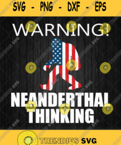 American Flag Neanderthal Thinking For Proud Neanderthals Svg Png Svg Cut Files Svg Clipart Silh