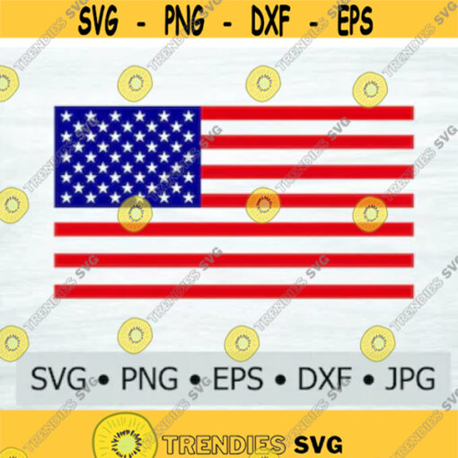 American Flag SVG EPS PNG jpg dwg Digital Download Digital Vector Clipart Print Vinyl Decal Design 1843