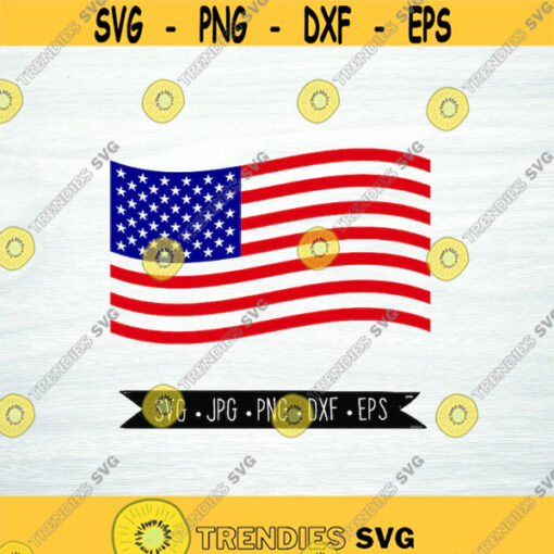 American Flag SVG EPS PNG jpg dwg Digital Download Digital Vector Clipart Print Vinyl Decal Design 1846
