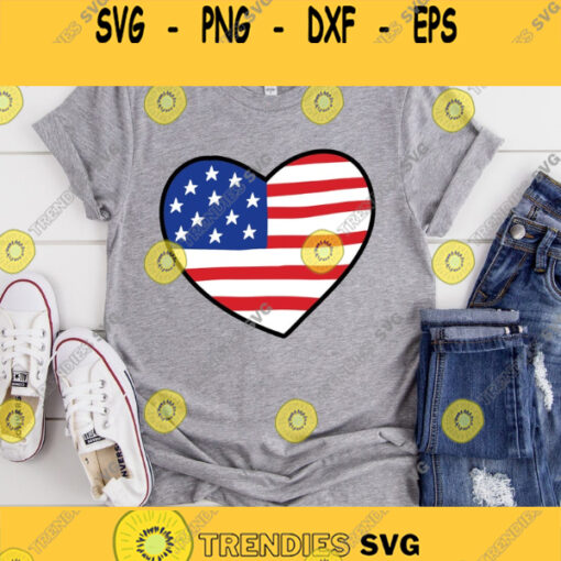 American Flag Svg 4th of July Svg Fourth of July Svg Flag Svg USA svg USA Heart Svg Svg cut files for Cricut Sublimation Designs