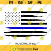 American Flag svg Police Flag svg Thin Blue Line svg Police Officer Support svg Patriotic Cut Files Police Wife svg Silhouette Cricut Design 171