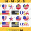 American Flags SVG Distressed American Flags SVG Grunge Flag Svg US Flag Svg Cut File Cricut Clipart Vector Design 943