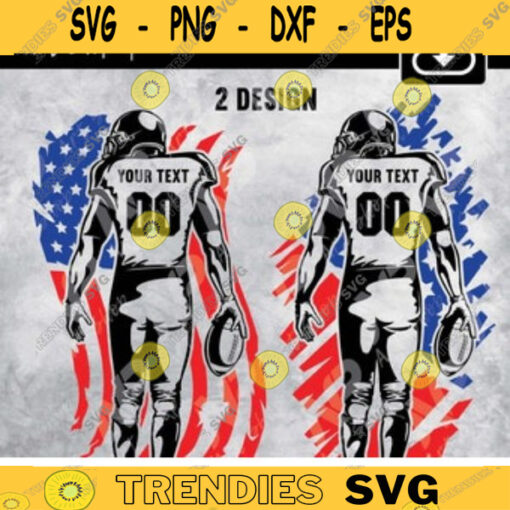American Football svg Football Player Football Football Season American flag your custom text svg for cut Design 52
