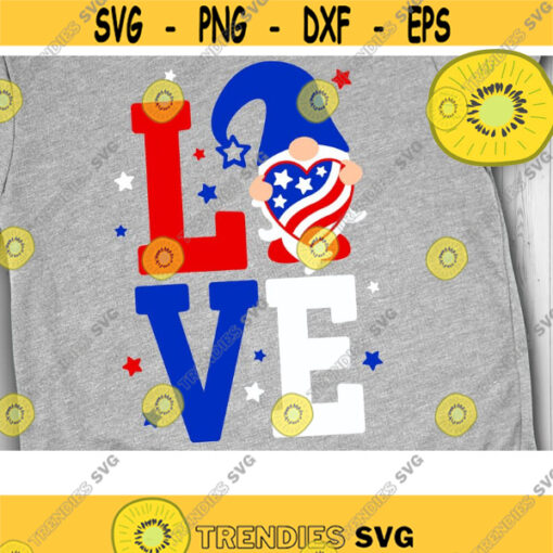 American Gnome Svg Patriotic Gnome Svg Love Letters USA Svg USA Clipart svg dxf png eps Cut files Design 965 .jpg