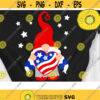 American Gnome Svg Patriotic Gnome Svg Usa Flag Gnome Svg USA Clipart svg dxf png eps Cut files Design 959 .jpg