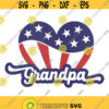 American Grandpa SVG All American Grandpa Svg 4th of July Svg America Svg American Heart Svg USA Svg US Heart Flag Svg Proud American Design 271