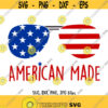 American Made SVG Independence day svg American Made design 4th of July svg American made sunglasses svg Cricut Silhouette Cut file Design 730