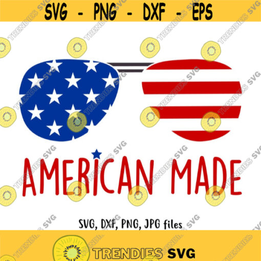 American Made SVG Independence day svg American Made design 4th of July svg American made sunglasses svg Cricut Silhouette Cut file Design 730