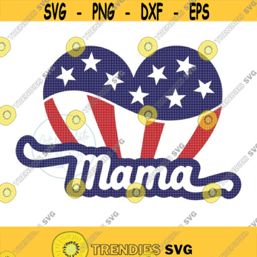 American Mama SVG All American Mama Svg 4th of July Svg America Svg American Heart Svg USA Svg Patriotic Mama Svg Proud American Mama Design 265