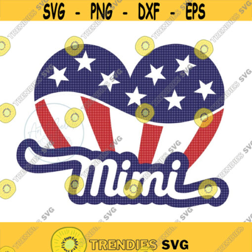 American Mimi SVG All American Mimi Svg 4th of July Svg America Svg American Heart Svg USA Svg Patriotic Girl Svg Proud American Girl Design 264