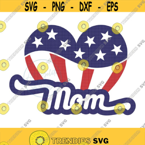 American Mom SVG All American Mom Svg 4th of July Svg America Svg American Heart Svg USA Svg US Heart Flag Svg Proud American Shirt Design 273
