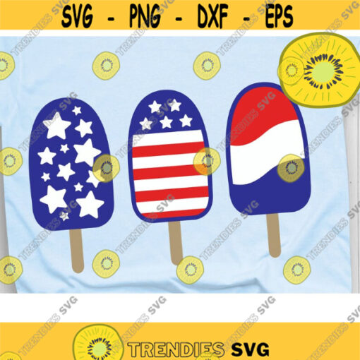 American Popsicle Svg Usa Summer Popsicle Svg American Flag Svg Fourth of July Svg USA Clipart svg dxf png eps Cut files Design 939 .jpg