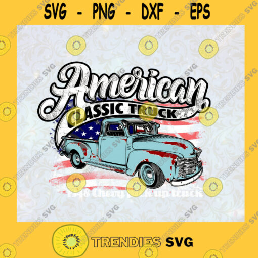 American Truck Svg Farmer Truck Svg Classic Truck Svg American Flag Svg